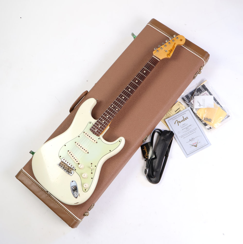 【中古】 エレキギター Fender Custom Shop 1960 Stratocaster Olympic White Relic 2007年製 フェンダー カスタムショップ ストラトキャスター レリック