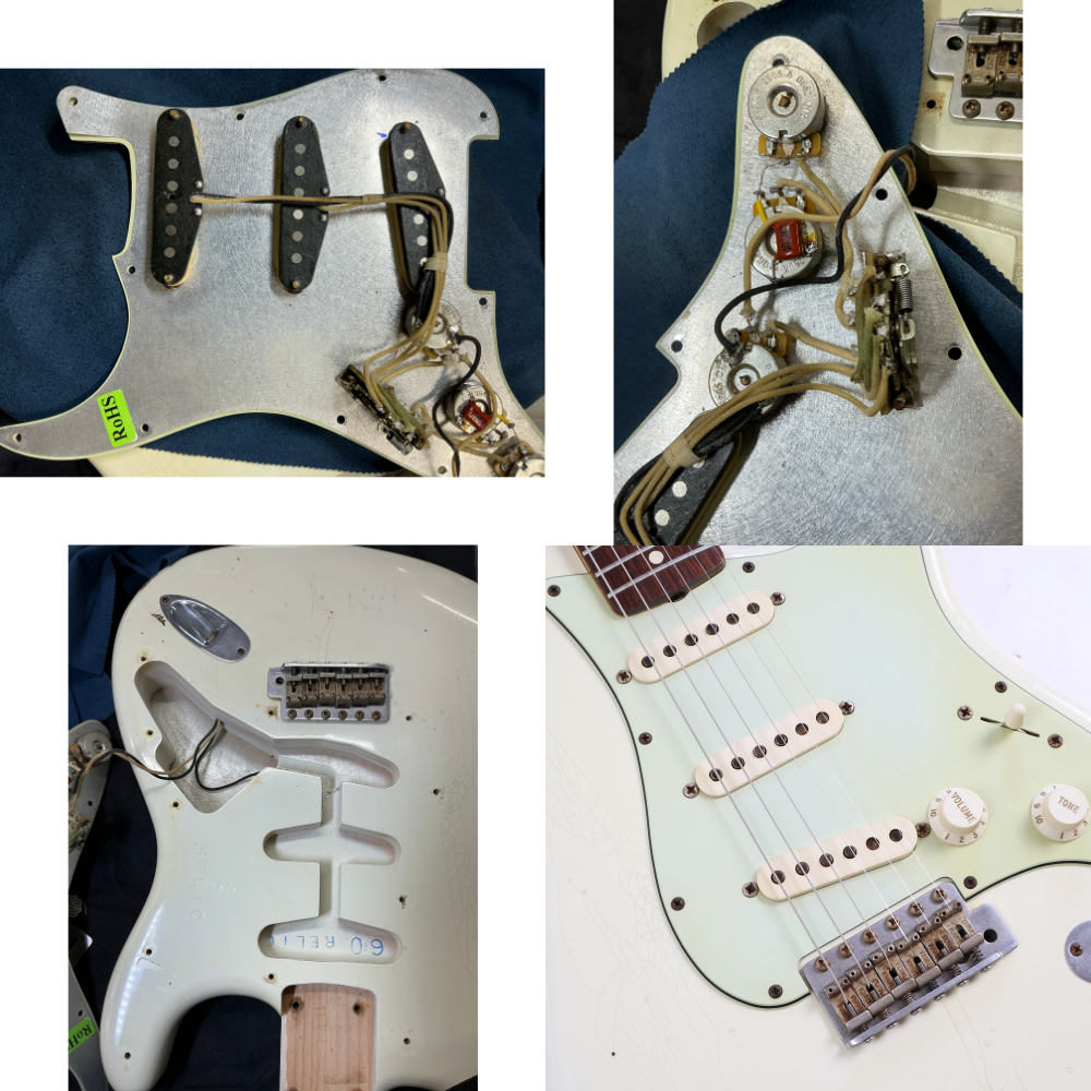 【中古】 エレキギター Fender Custom Shop 1960 Stratocaster Olympic White Relic 2007年製 フェンダー カスタムショップ ストラトキャスター レリック 詳細画像