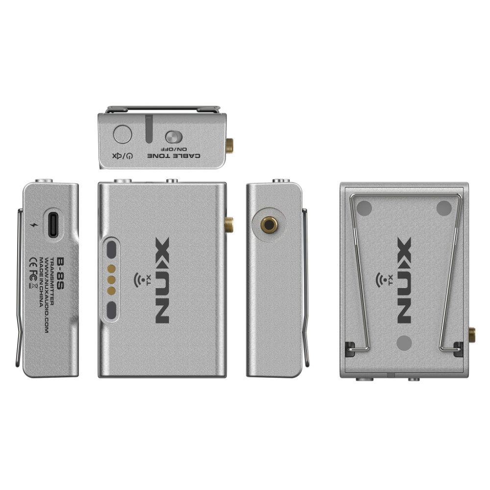 NUX ニューエックス B8S Guitar＆Bass ワイヤレスシステム 本体画像 斜め 