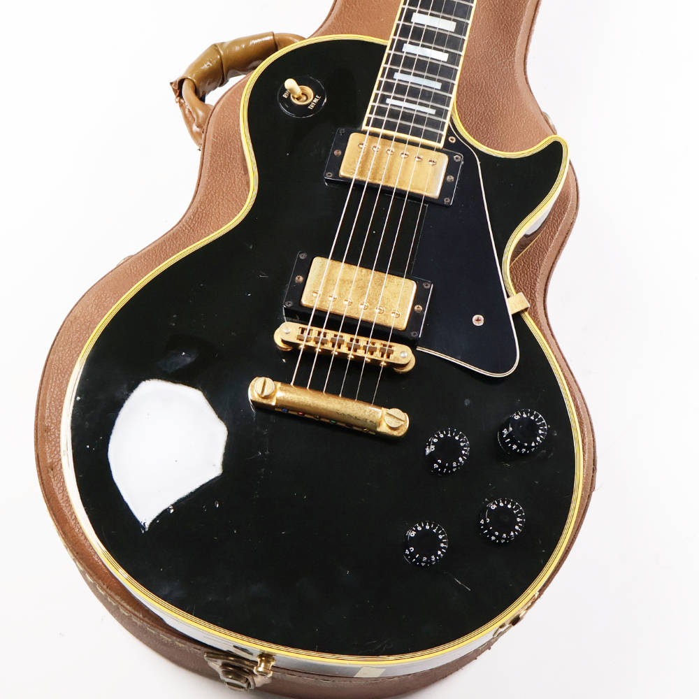 【中古】 エレキギター Gibson Les Paul Custom Ebony 1990年製 ギブソン レスポールカスタム ブラック 刻印ナンバードPAFピックアップ ボディ画像