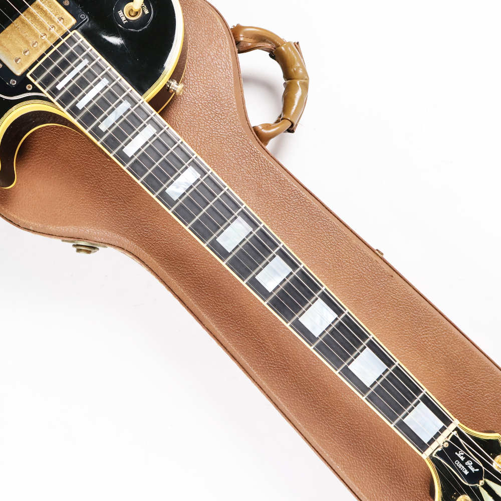 【中古】 エレキギター Gibson Les Paul Custom Ebony 1990年製 ギブソン レスポールカスタム ブラック 刻印ナンバードPAFピックアップ ネック