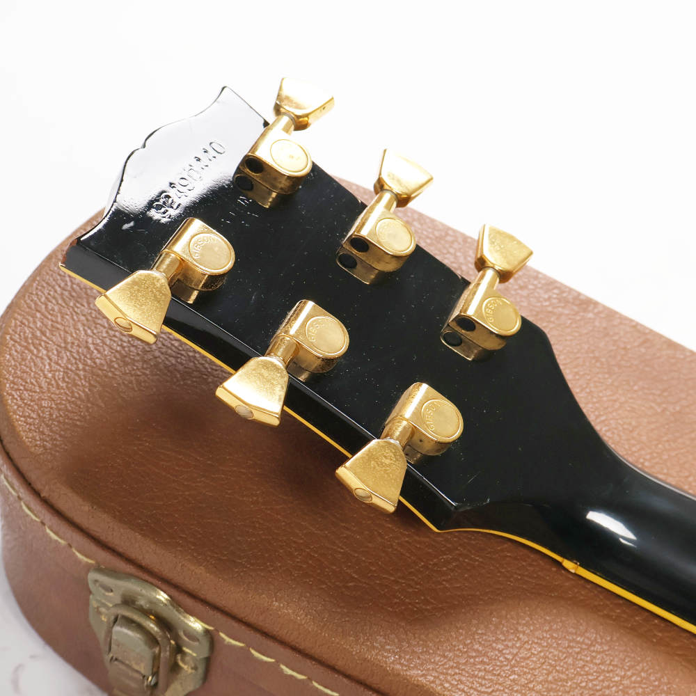 【中古】 エレキギター Gibson Les Paul Custom Ebony 1990年製 ギブソン レスポールカスタム ブラック 刻印ナンバードPAFピックアップ ヘッド裏画像