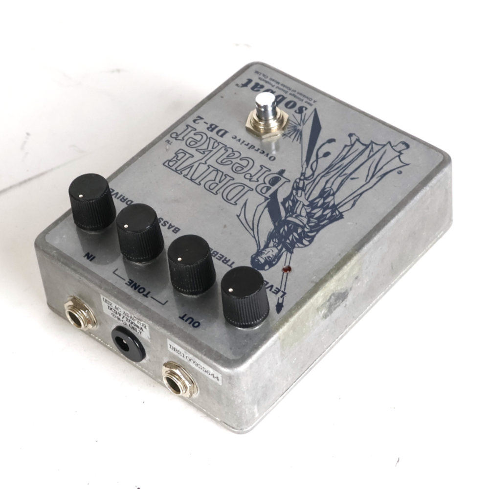 【中古】 オーバードライブ エフェクター sobbat ソバット Drive Breaker 2 DB-2 ギターエフェクター リア斜めアングル画像