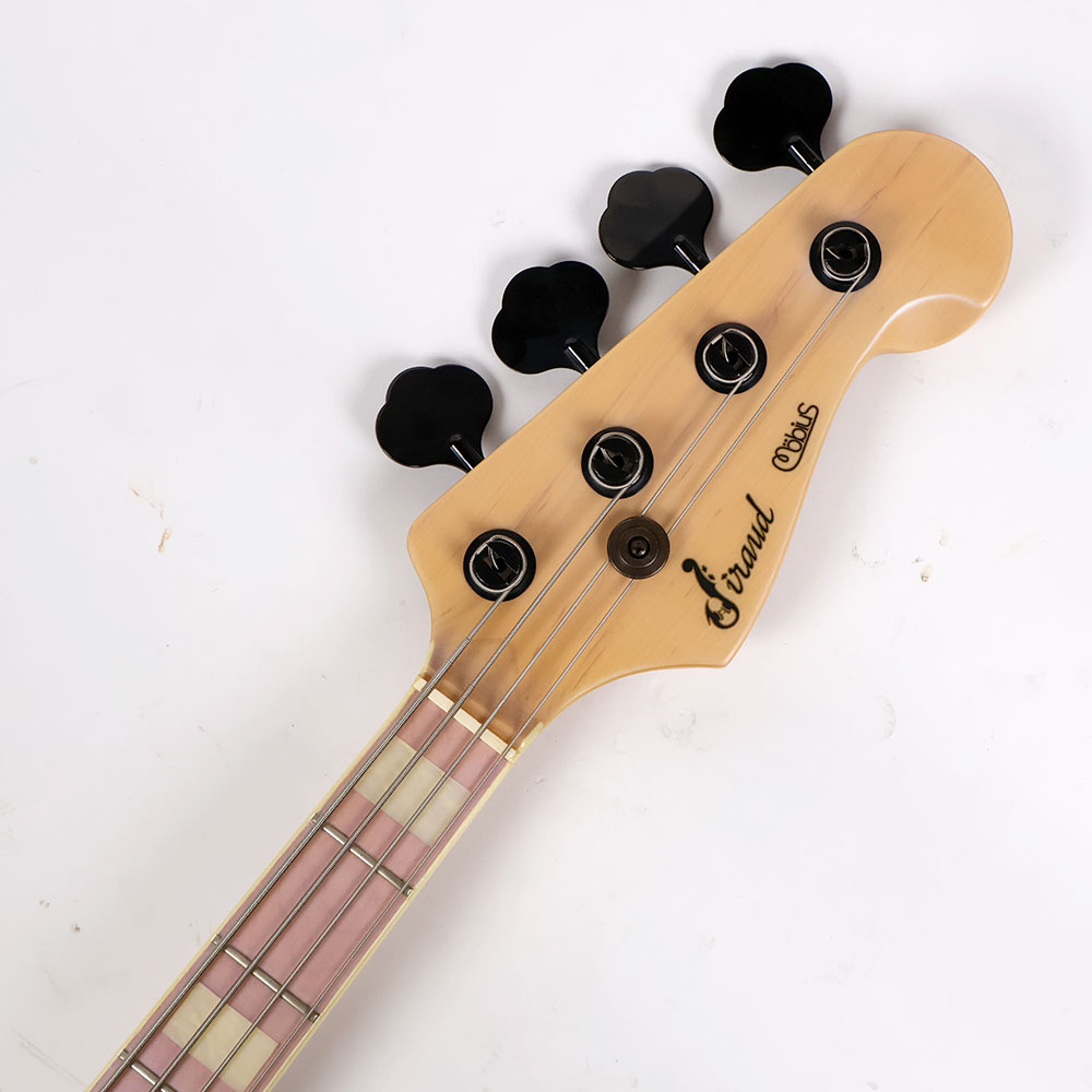 【中古】 エレキベース Jiraud Mobius 4st Vintage White JBスタイル ジラウド メビウス 4弦エレキベース バダスブリッジ搭載 ヘッド