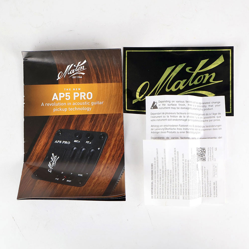 【中古】 アコースティックギター Maton The JR SIGNATURE Joe Robinson(ジョー・ロビンソン)モデル メイトン A-5Proプリアンプ採用 付属品