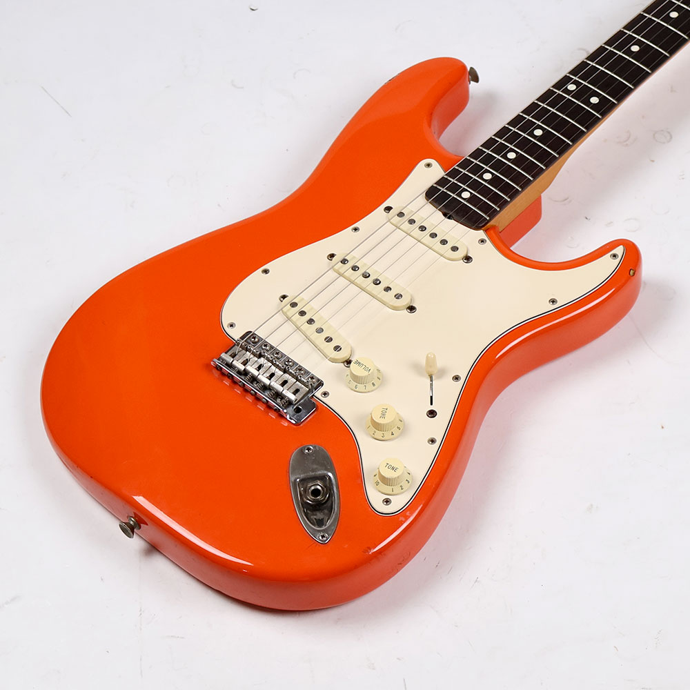 【中古】 エレキギター Fender ’62 Vintage Stratocaster Fiesta Red 1991年製 Mod. フロント/センターピックアップ交換あり アメビン フェンダー ストラトキャスター フェスタレッド ボディ