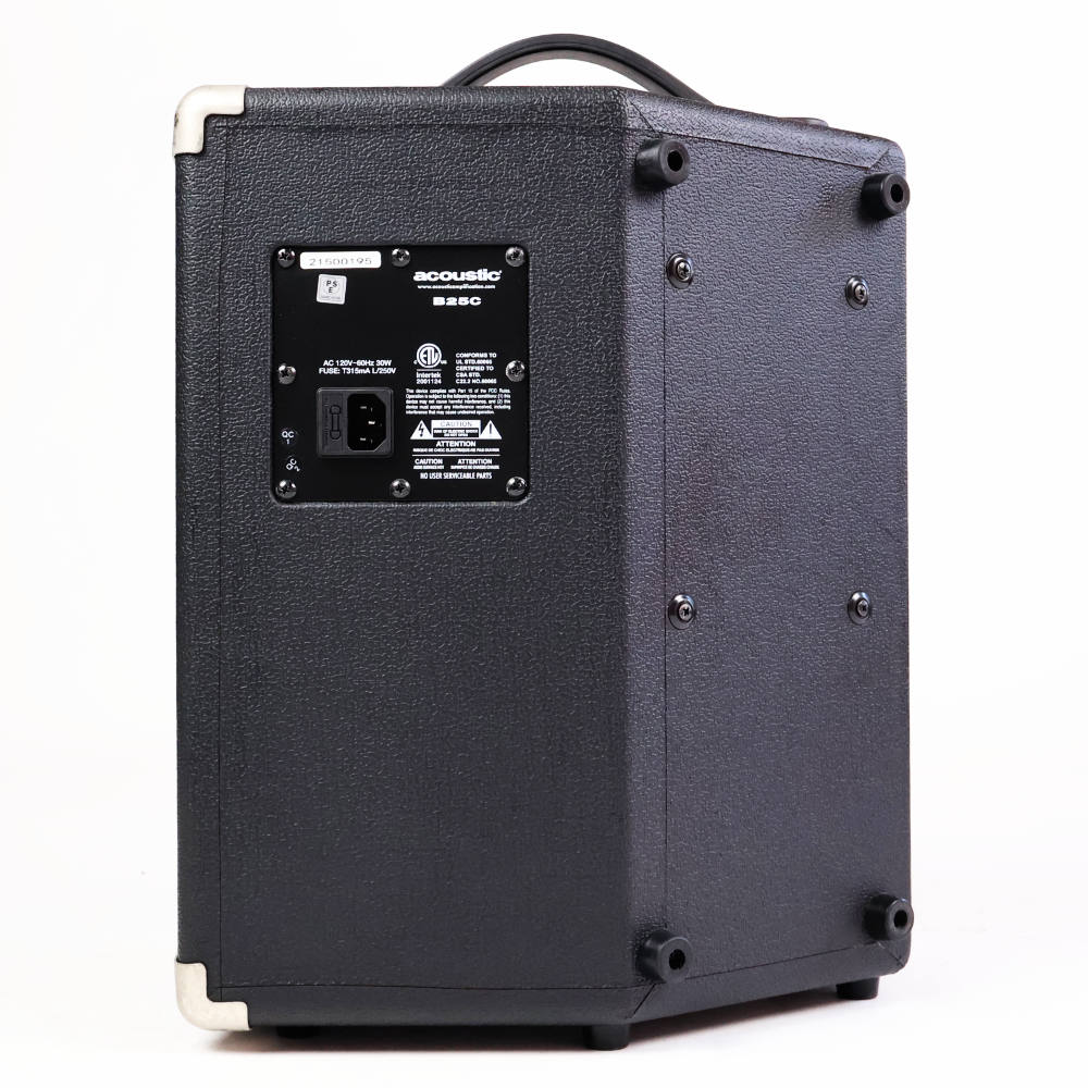 【中古】 ベースコンボアンプ アコースティック acoustic B25C ベースアンプ 本体画像 裏