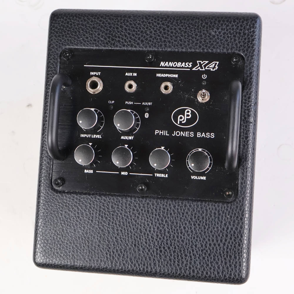 【中古】 PHIL JONES BASS フィルジョーンズベース NANOBASS X4 Black 小型ベースアンプ コンボ コントロール
