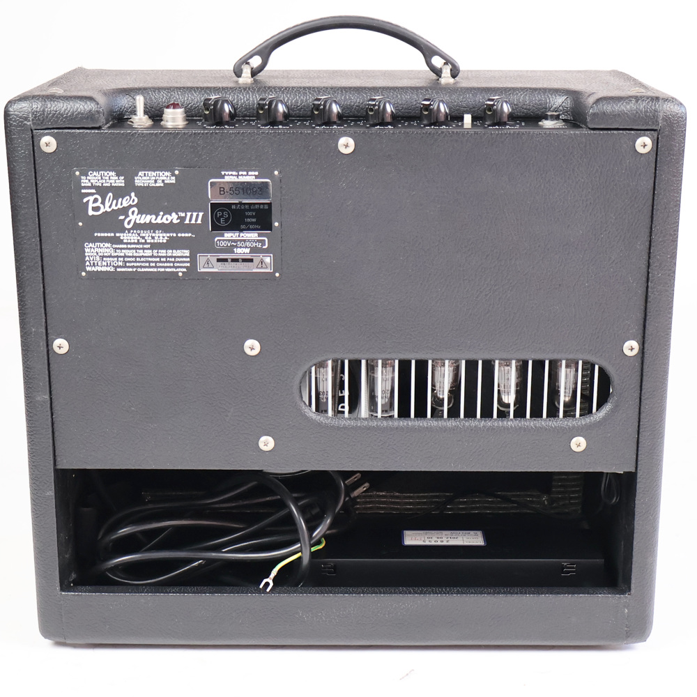 【中古】 ギターアンプ コンボ Fender Blues Junior III 真空管アンプ フェンダー ブルースジュニア 背面