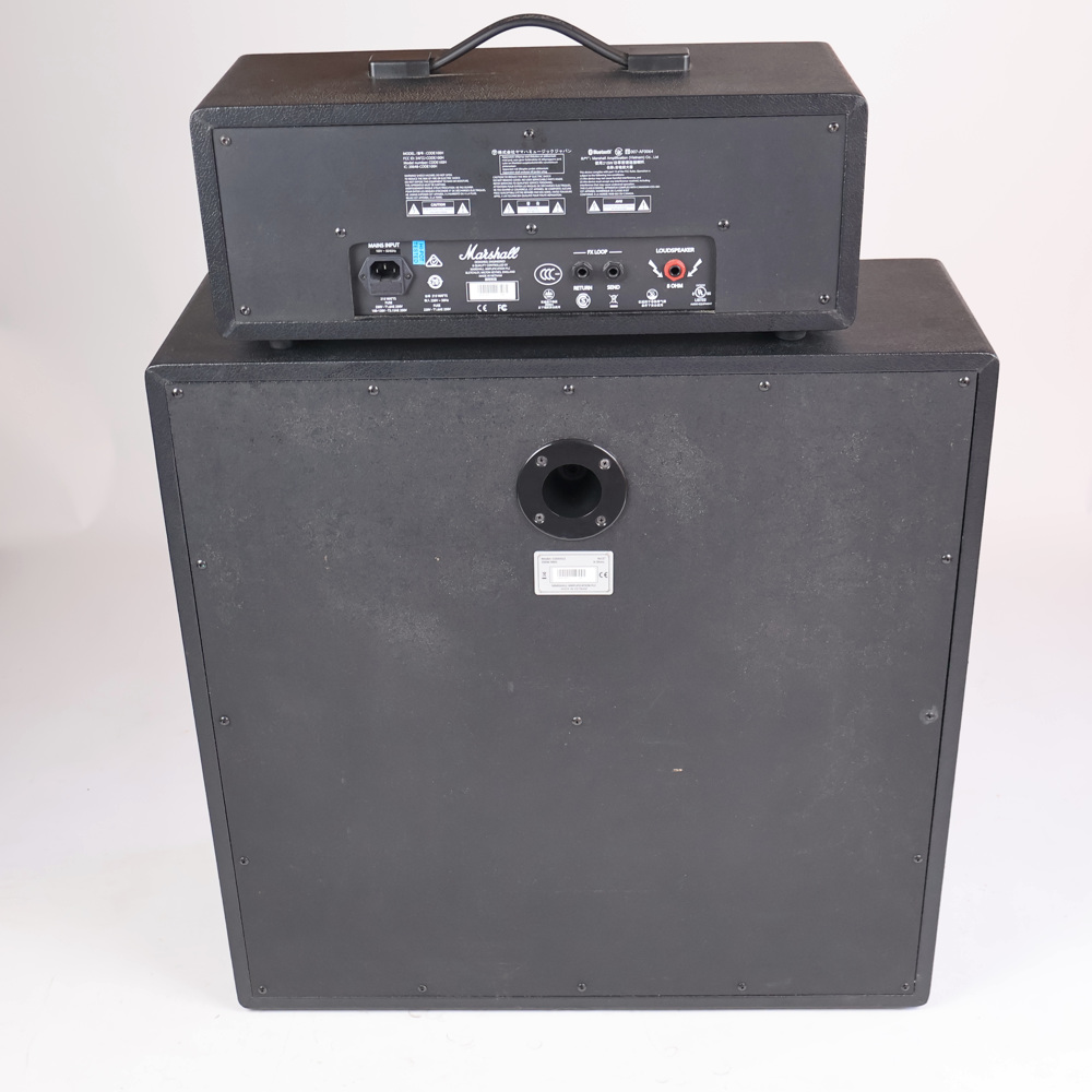 【中古】 ギターアンプヘッド&スピーカー MARSHALL CODE100H & CODE412 背面