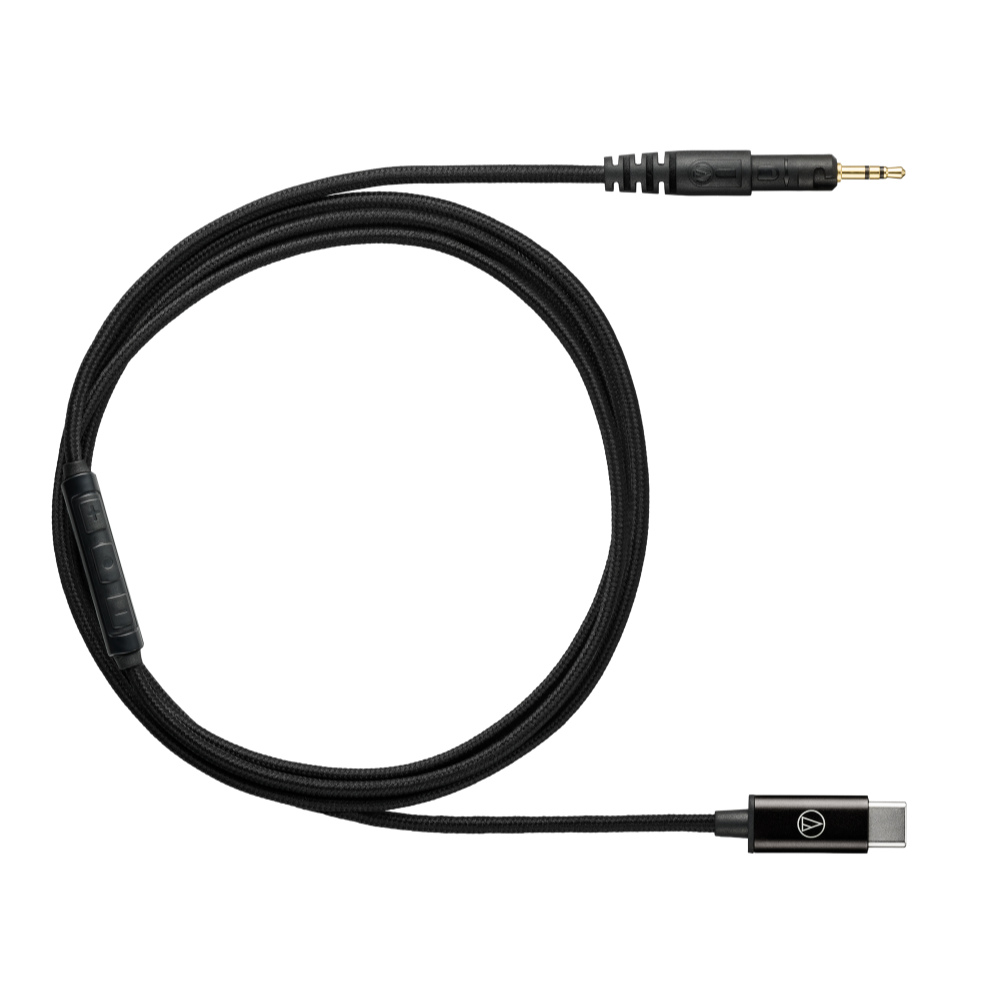 AUDIO-TECHNICA オーディオテクニカ AT-HC2C/1.2 USB Type-C接続 ヘッドホン用着脱ケーブル 全体画像
