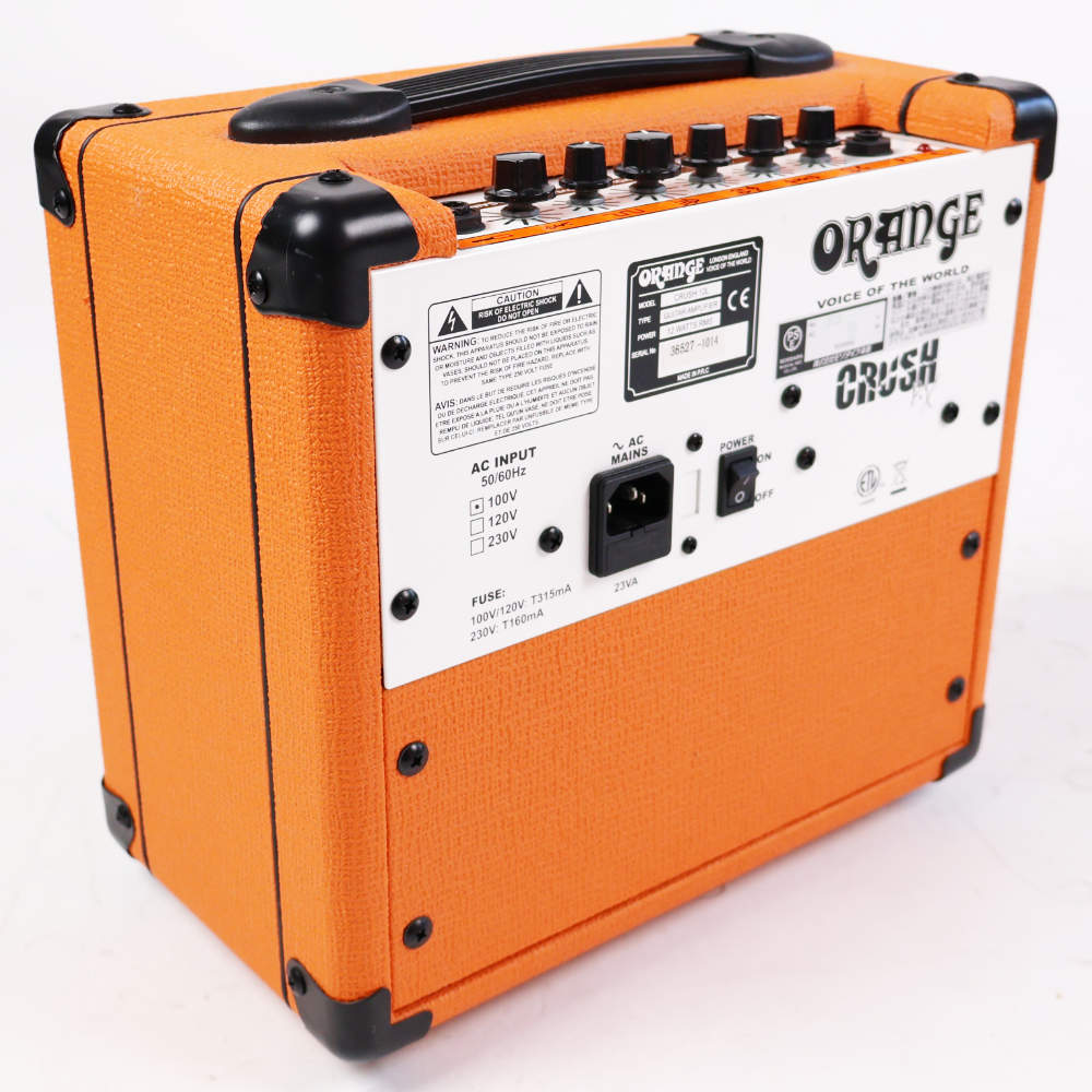 【中古】 ギターアンプ ORANGE オレンジCRUSH 12Lコンボアンプ 本体画像 斜め