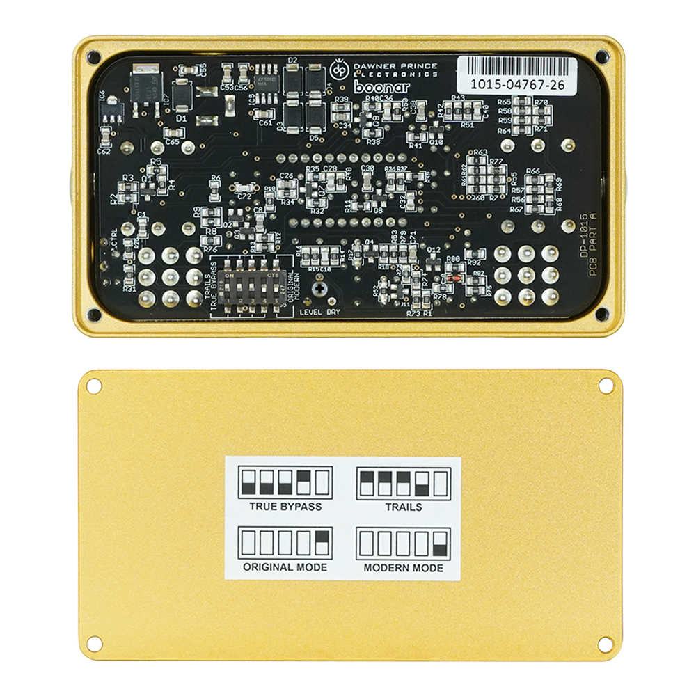 DAWNER PRINCE ELECTRONICS ドウナープリンスエレクトロニクス BOONAR ディレイ ギターエフェクター ボトム画像