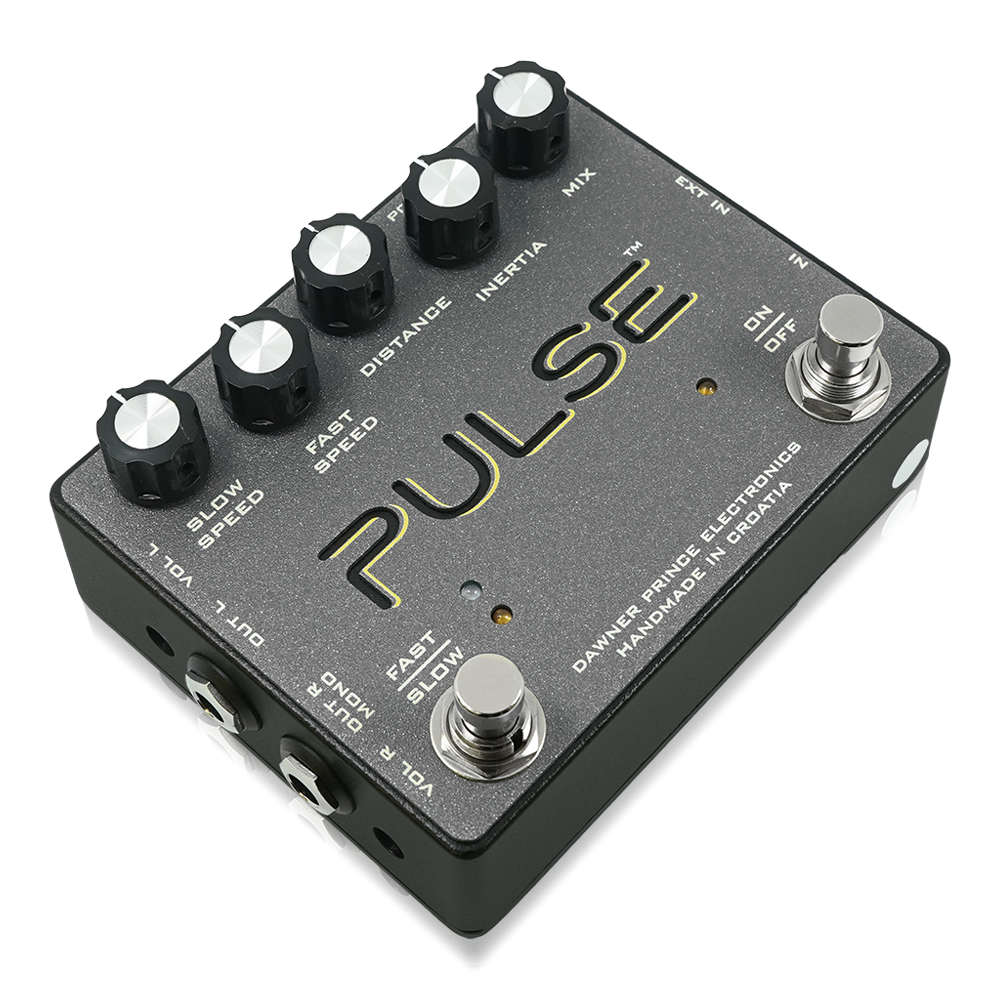 DAWNER PRINCE ELECTRONICS ドウナープリンスエレクトロニクス PULSE ロータリースピーカーシミュレーター ギターエフェクター 斜めアングル画像