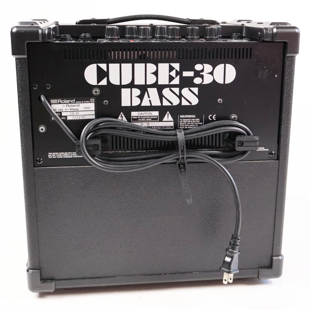 【中古】 ローランド ベースアンプ ROLAND CUBE-30 BASS CB-30 コンボアンプ 本体画像 裏