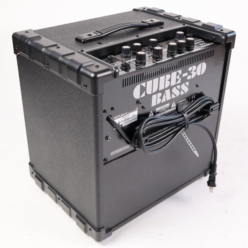 【中古】 ローランド ベースアンプ ROLAND CUBE-30 BASS CB-30 コンボアンプ 本体画像 斜め