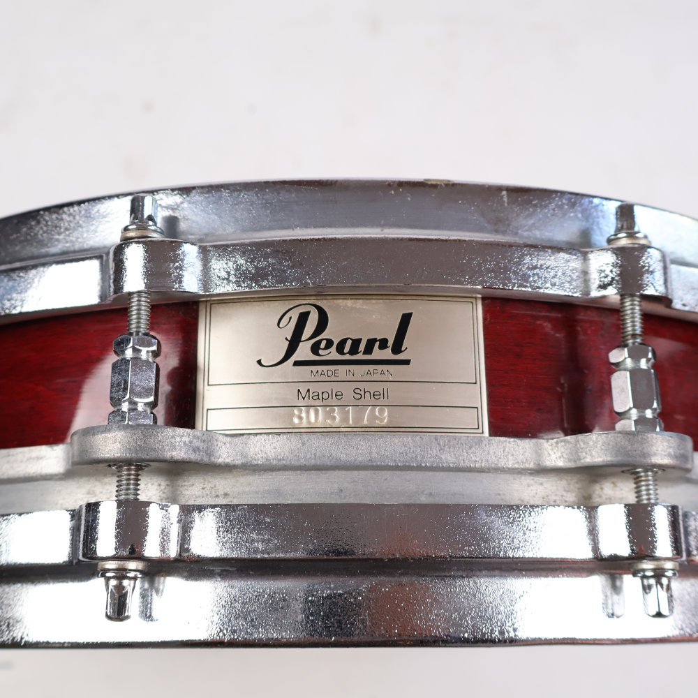 【中古】スネアドラム パール Pearl Free Floating Snare Maple Shell 14×3.5 Made in Japan アップ