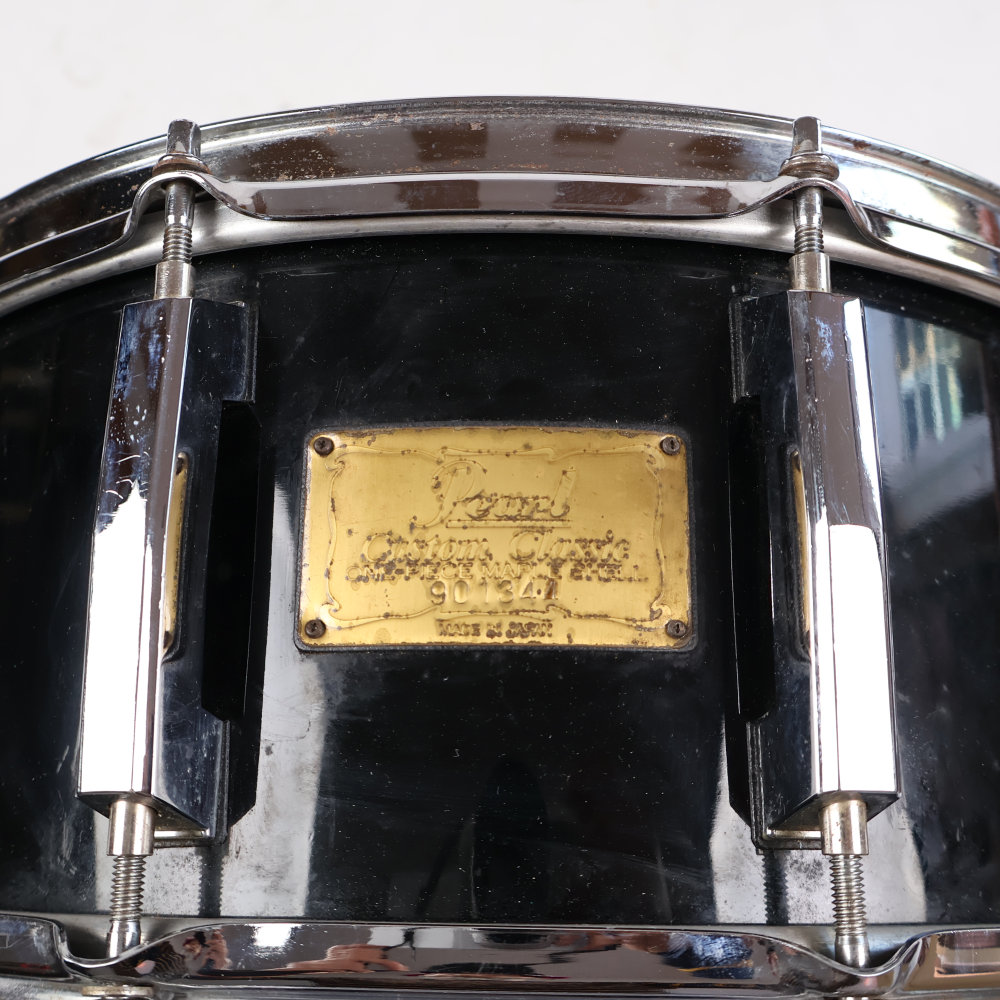 【中古】 スネアドラム パール Pearl Custom Classic ONE PIECE MAPLE SHELL 14x6.5 Made in Japan アップ