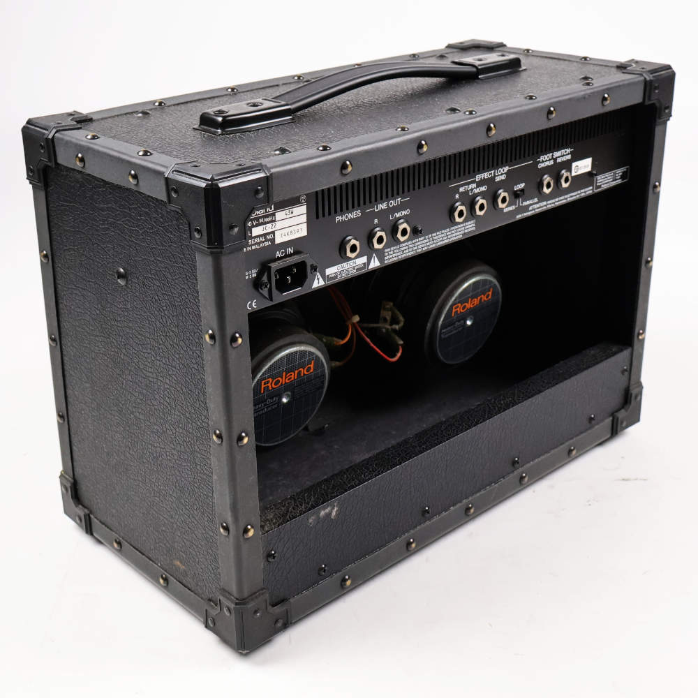 【中古】 ROLAND ローランド JC-22 Jazz Chorus Guitar Amplifier ジャズコーラス ギターアンプ 本体画像 斜め