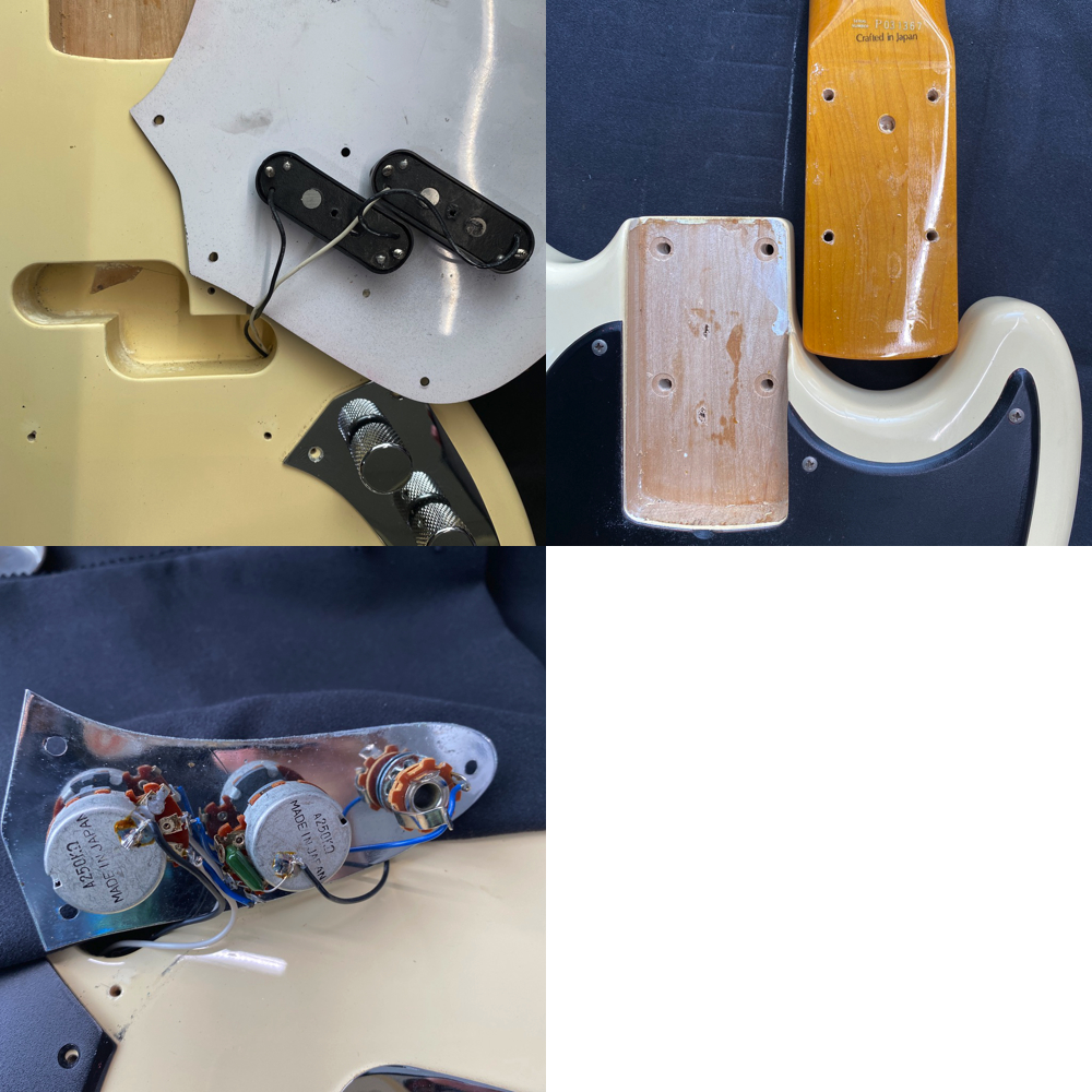 【中古】Fender Japan フェンダー ジャパン MB98-70SD VWH MUSTANG BASS 1999年〜2002年製 ムスタングベース エレキベース ピックアップ