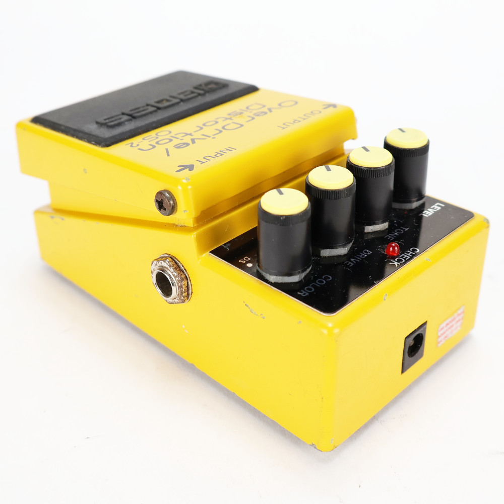 【中古】オーバードライブ ディストーション エフェクター BOSS OS-2 OverDrive Distortion ギターエフェクター 本体画像 斜め 2
