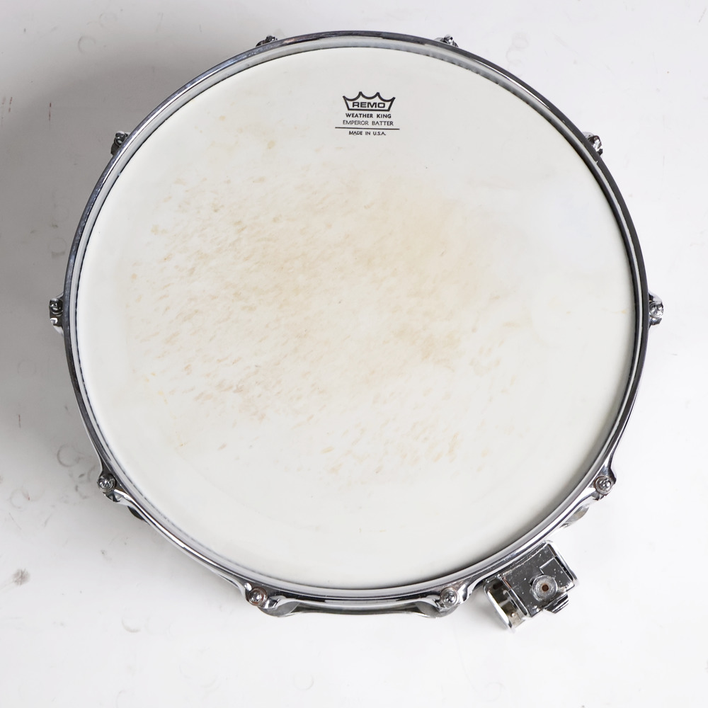 【中古】スネアドラム パール Pearl Free Floating Snare Steel Shell 14×6.5 Made in Japan 打面