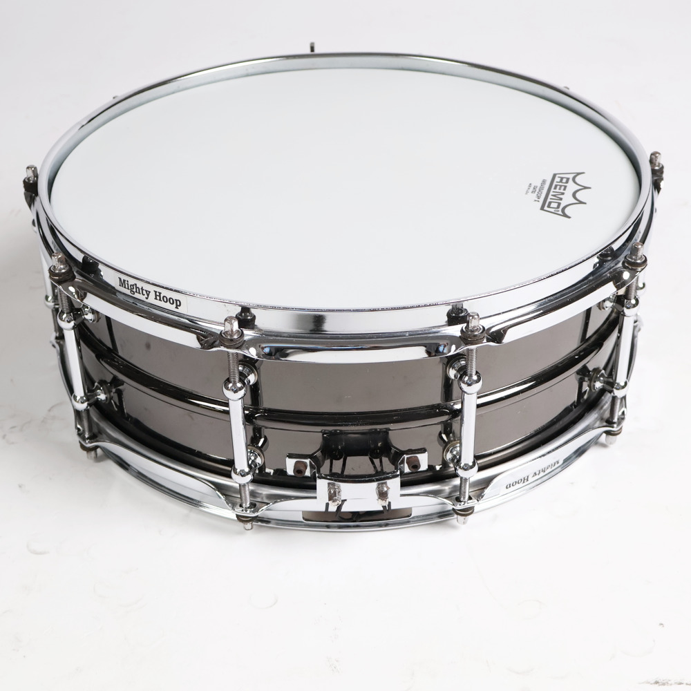 【中古】 PORK PIE ポークパイ Black Chrome Brass Shell 14x5 2003年製 スネアドラム サイド