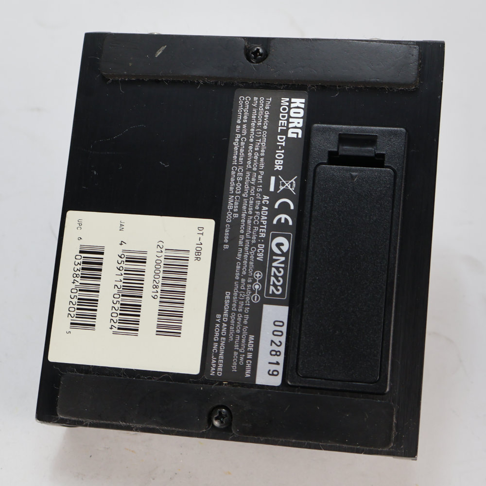 【中古】 ペダルチューナー KORG DT-10BR コルグ ギターチューナー 底面