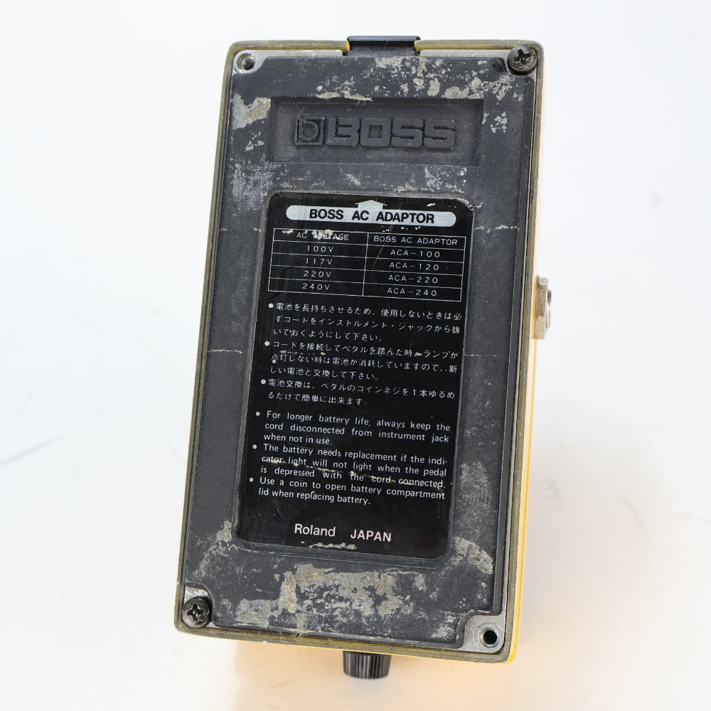 【中古】 オーバードライブ エフェクター BOSS OD-1 Over Drive 1982年製 ギターエフェクター 底面