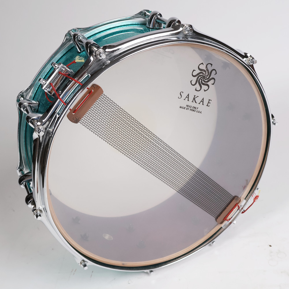 【中古】 スネアドラム サカエ SAKAE SD1455BC 14x5.5 バーチシェル Made in Japan スネアサイド