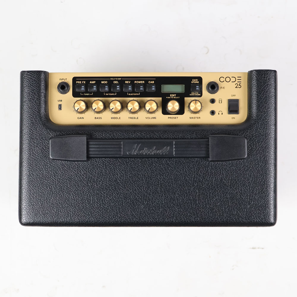 【中古】 マーシャル MARSHALL CODE25 フルモデリング 小型ギターアンプ コンボ コントロールパネル