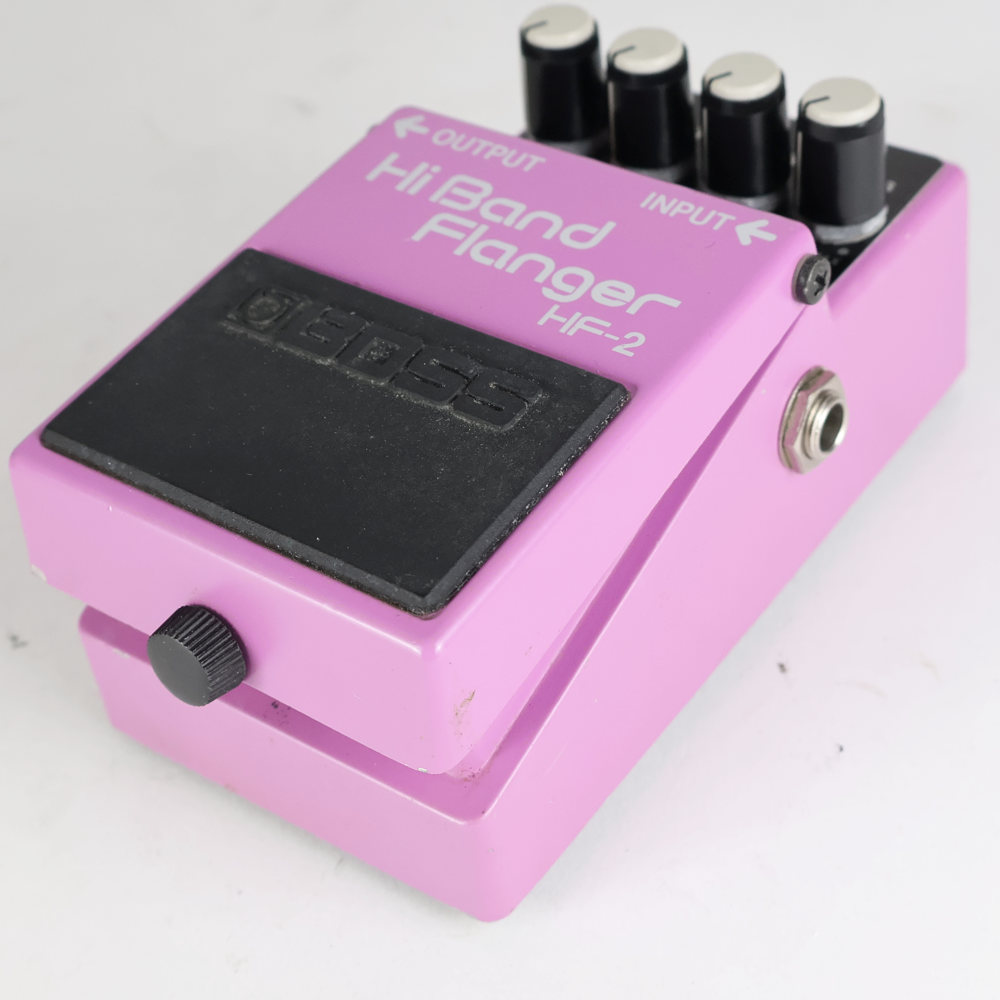 【中古】ハイバンドフランジャー エフェクター BOSS HF-2 Hi Band Flanger Made in Japan ボス ギターエフェクター 側面