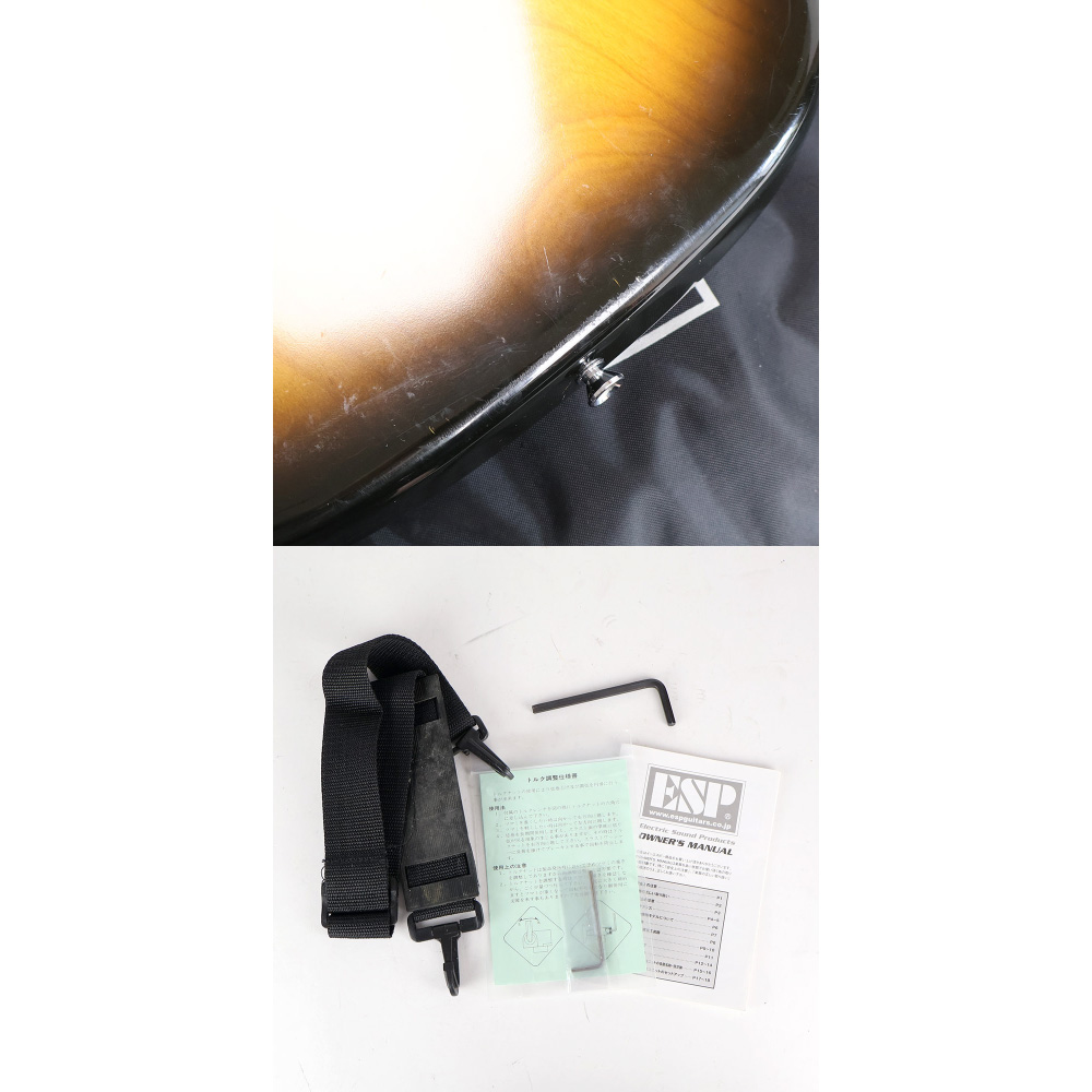 【中古】 エレキベース Edwards by ESP E-PB-83M/LT 2Tone Sunburst 2011年製 Seymour Duncan SPB-2ピックアップ搭載 傷、付属品