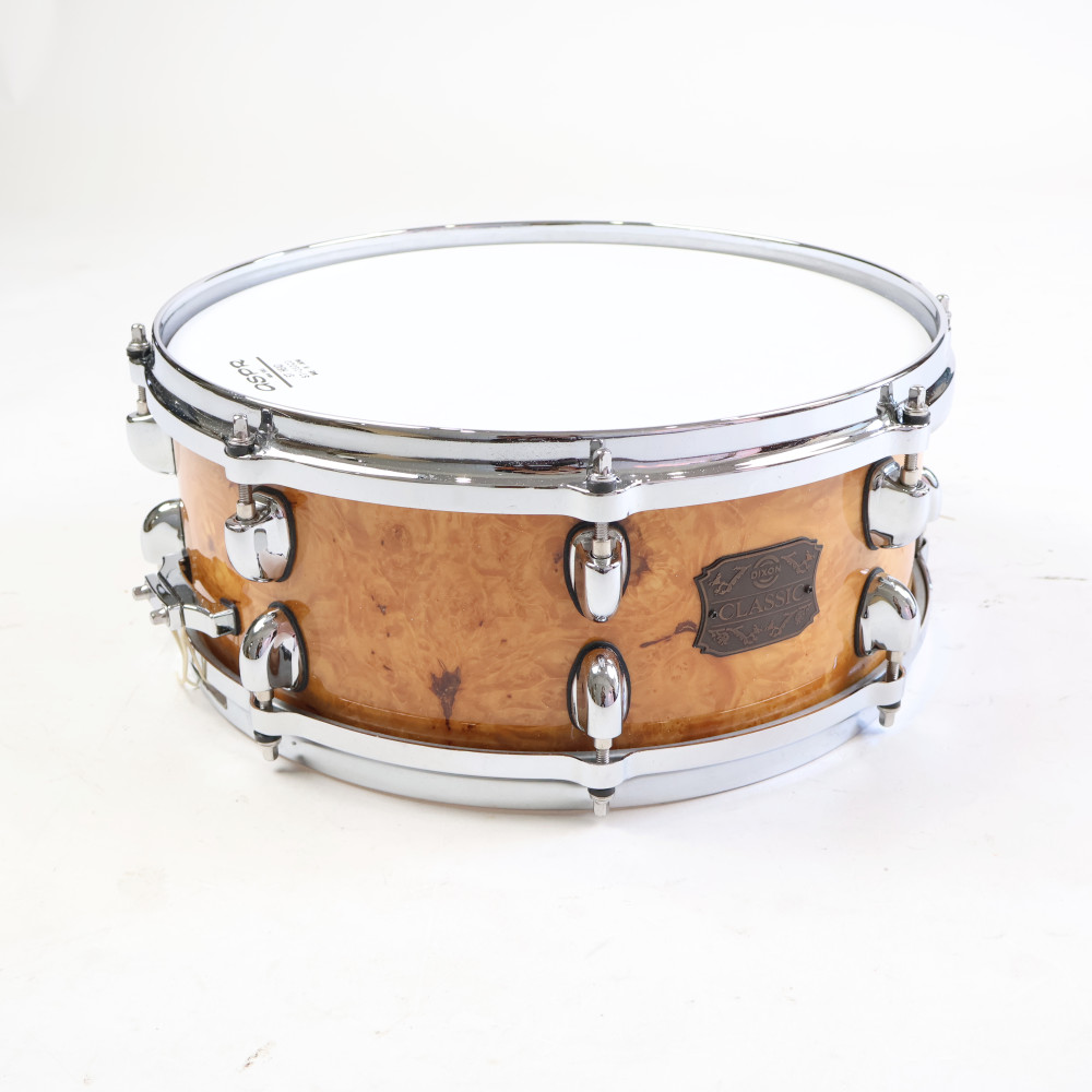 【中古】DIXON ディクソン CLASSIC Maple Burl 14x5.5 スネアドラム