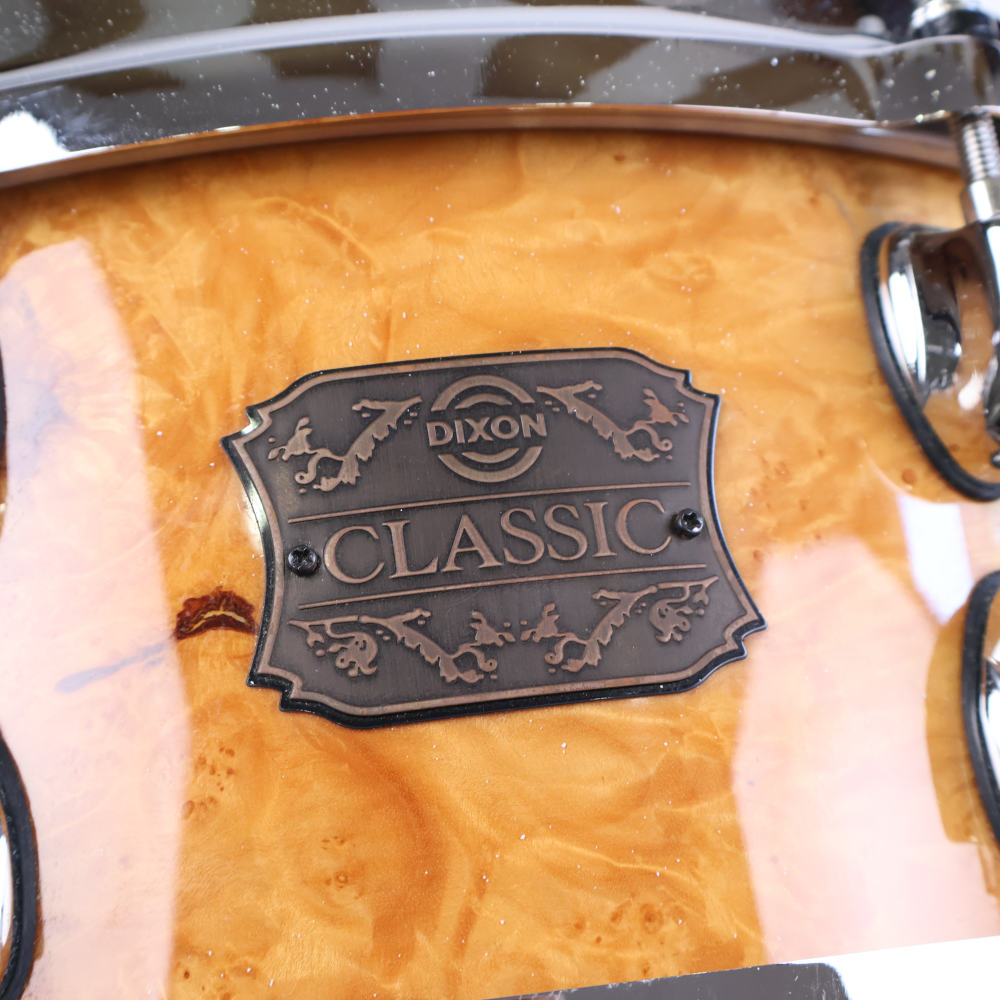 【中古】DIXON ディクソン CLASSIC Maple Burl 14x5.5 スネアドラム 詳細画像