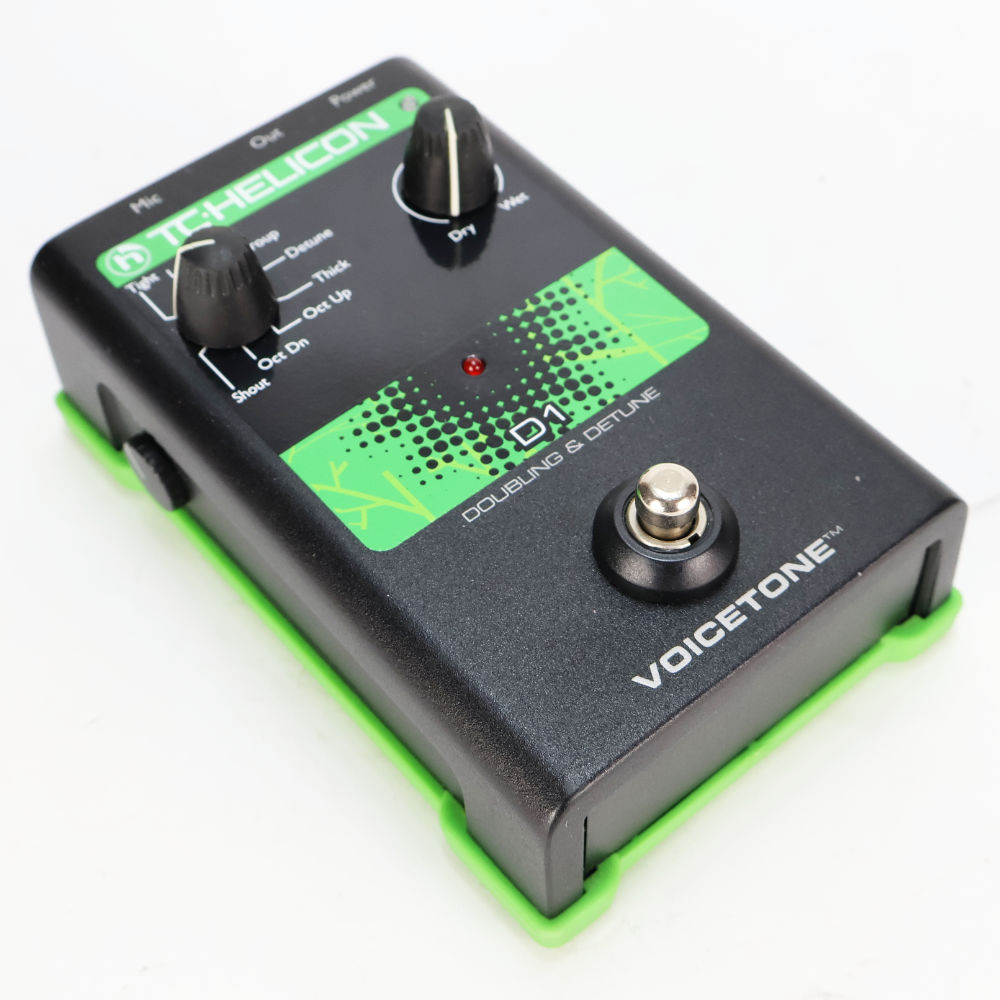 【中古】 TCヘリコン TC-HELICON VoiceTone D1 ボーカル用エフェクター ボイストーン 本体画像 斜め