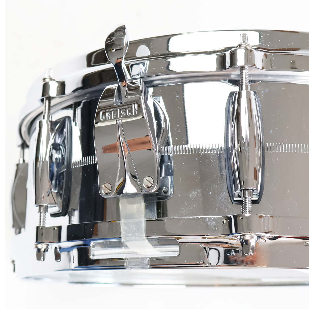 【中古】 スネアドラム グレッチ GRETSCH G-4160 14x5 Chrome Over Brass G4160 ストレイナー 