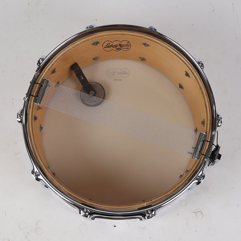 【中古】スネアドラム ラディック Ludwig Classic Maple Snare Drum 14×6.5 メイプルシェル 裏面