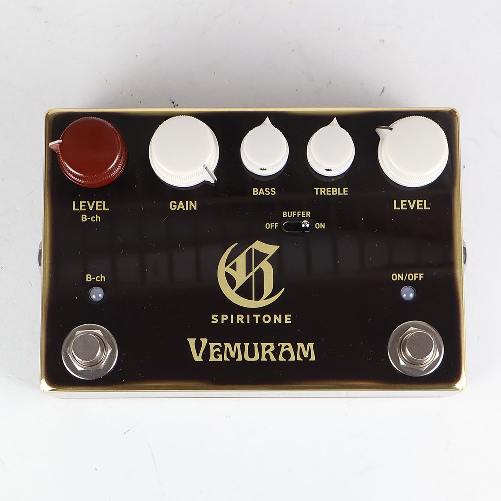 【中古】 VEMURAM ベムラム SPIRITONE Char Signature オーバードライブ ギターエフェクター 正面