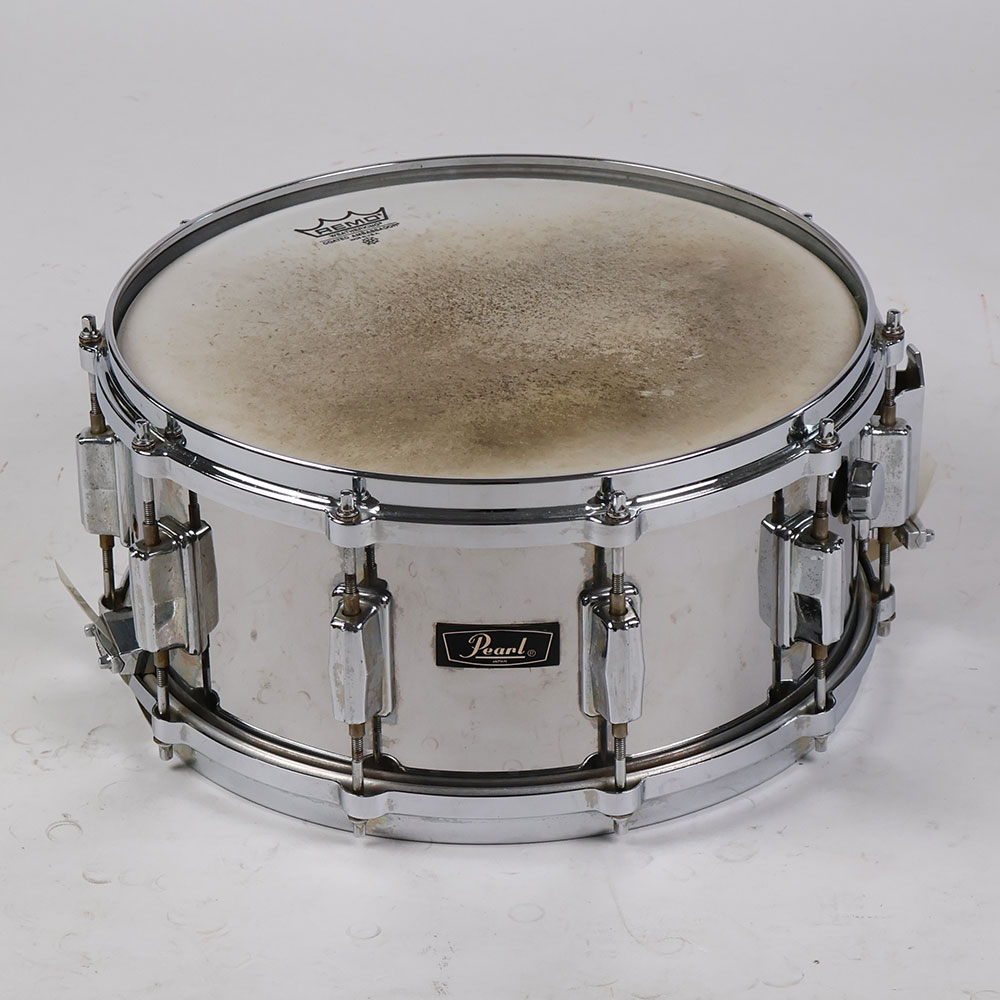 【中古】 Pearl パール MAPLE FIBER GLASS 14x6.5 メイプルシェル スネアドラム MADE IN JAPAN
