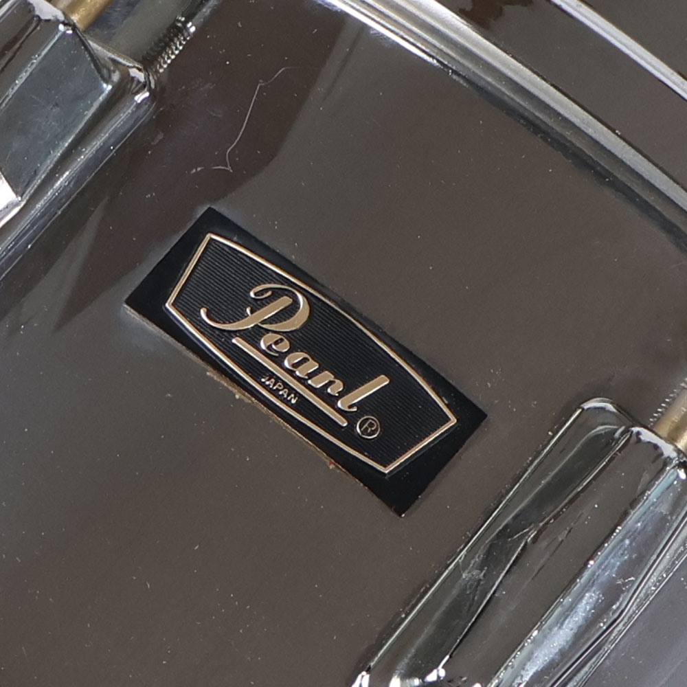 【中古】 Pearl パール MAPLE FIBER GLASS 14x6.5 メイプルシェル スネアドラム MADE IN JAPAN エンブレム