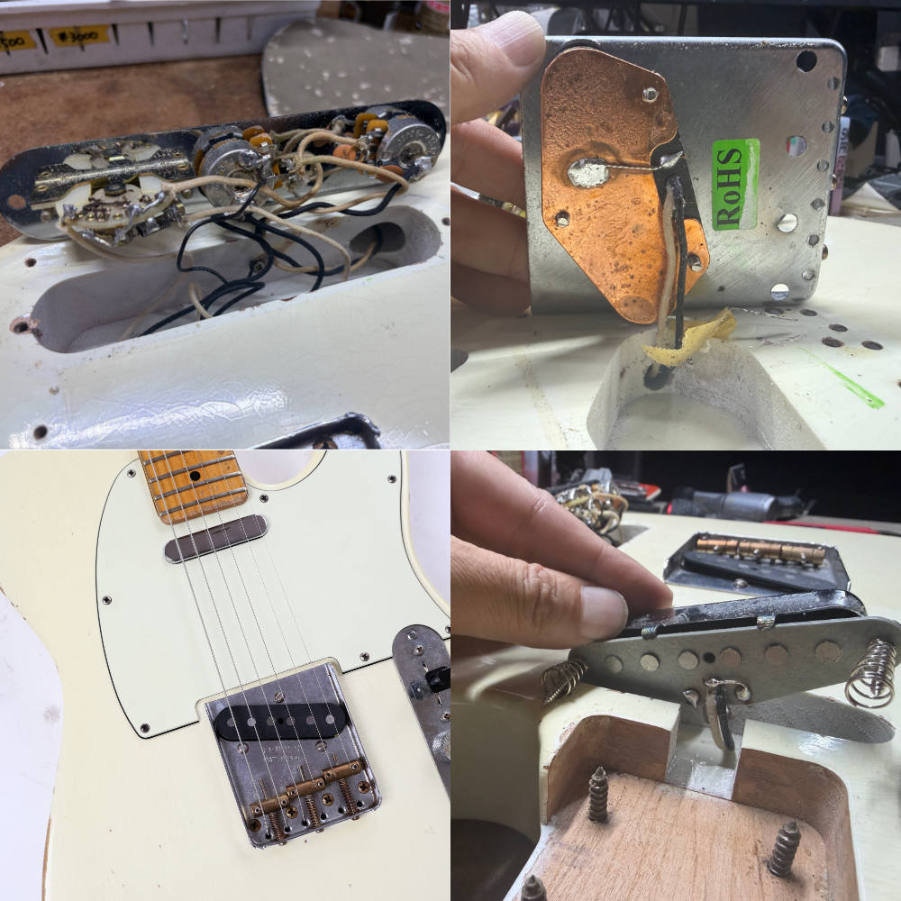 【中古】 エレキギター Fender Custom Shop Telecaster Pro Relic Maple FingerBoard Vintage White 2010年製 フェンダーカスタムショップ テレキャスタープロ レリック 詳細画像