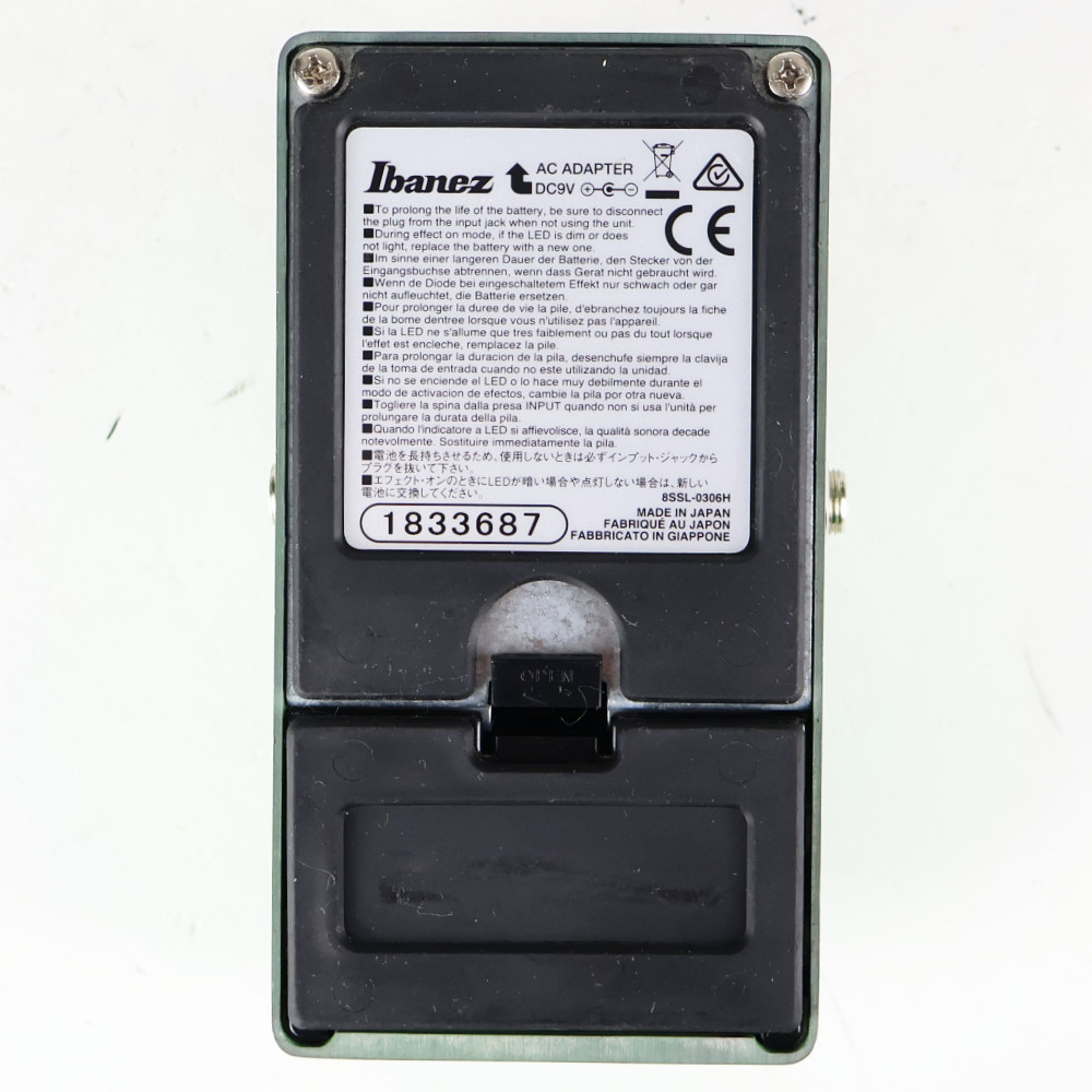 【中古】 オーバードライブ エフェクター IBANEZ TS9 Tube Screamer チューブスクリーマー ギターエフェクター 本体画像 裏