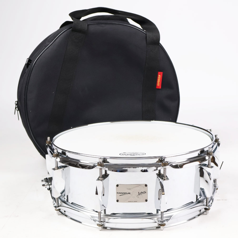 【中古】 スネアドラム カノウプス CANOPUS JSS-1450 刃 YAIBA Steel Snare Drum 14x5 2010年製