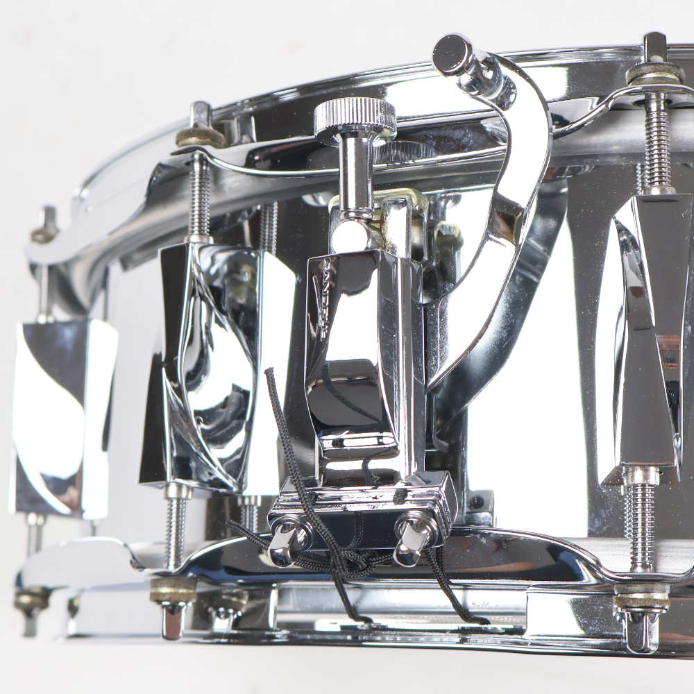 【中古】 スネアドラム カノウプス CANOPUS JSS-1450 刃 YAIBA Steel Snare Drum 14x5 2010年製 ストレイナー
