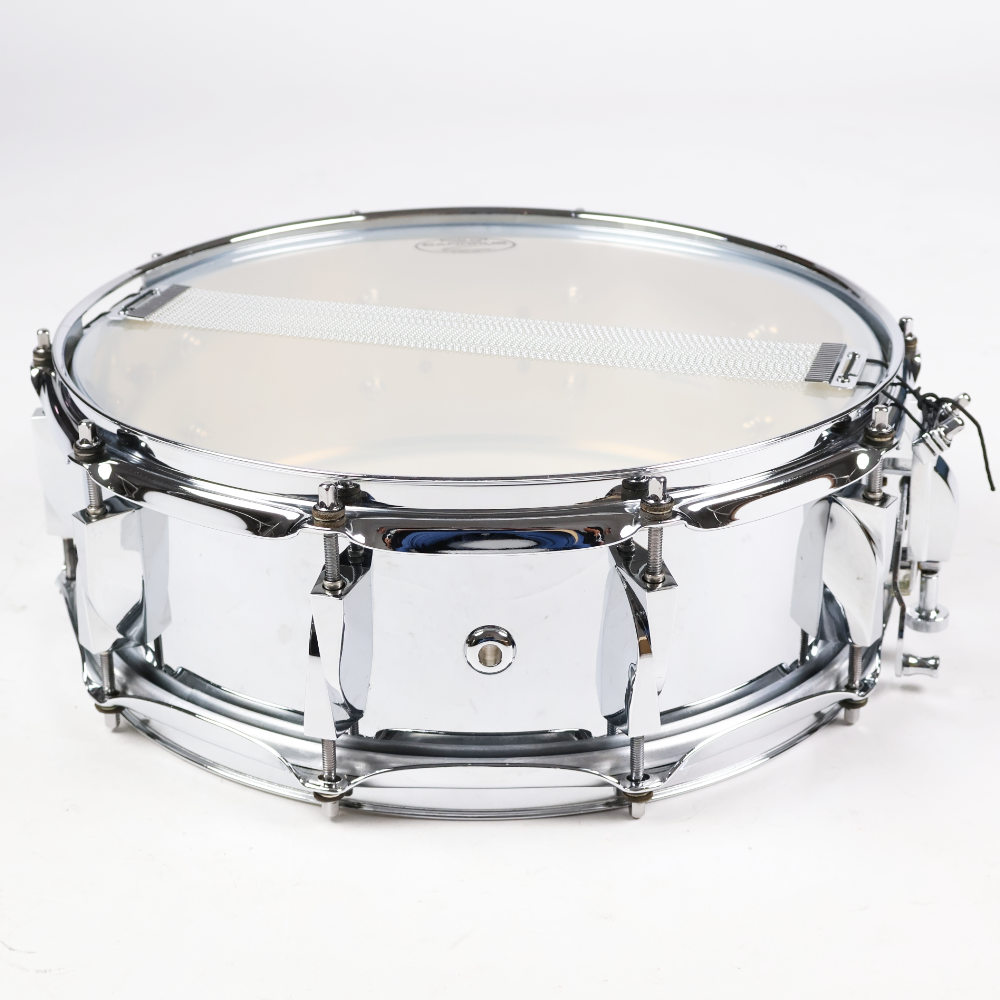 【中古】 スネアドラム カノウプス CANOPUS JSS-1450 刃 YAIBA Steel Snare Drum 14x5 2010年製 本体画像 裏