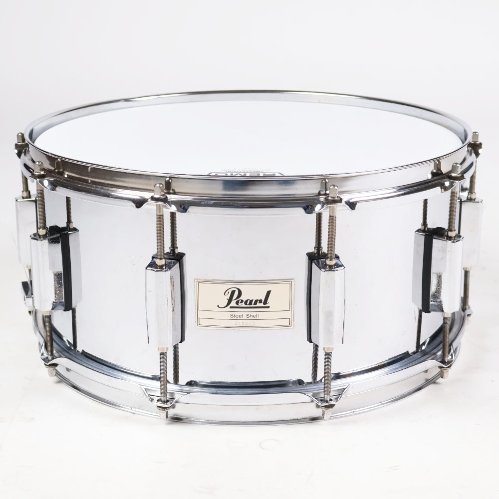 【中古】 スネアドラム パール Pearl Steel shell 14x6.5