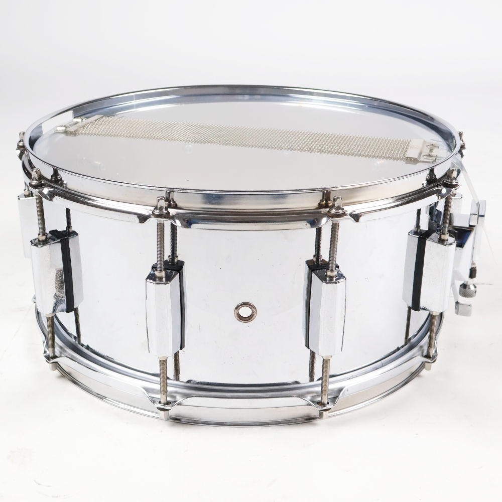 【中古】 スネアドラム パール Pearl Steel shell 14x6.5 本体画像 裏