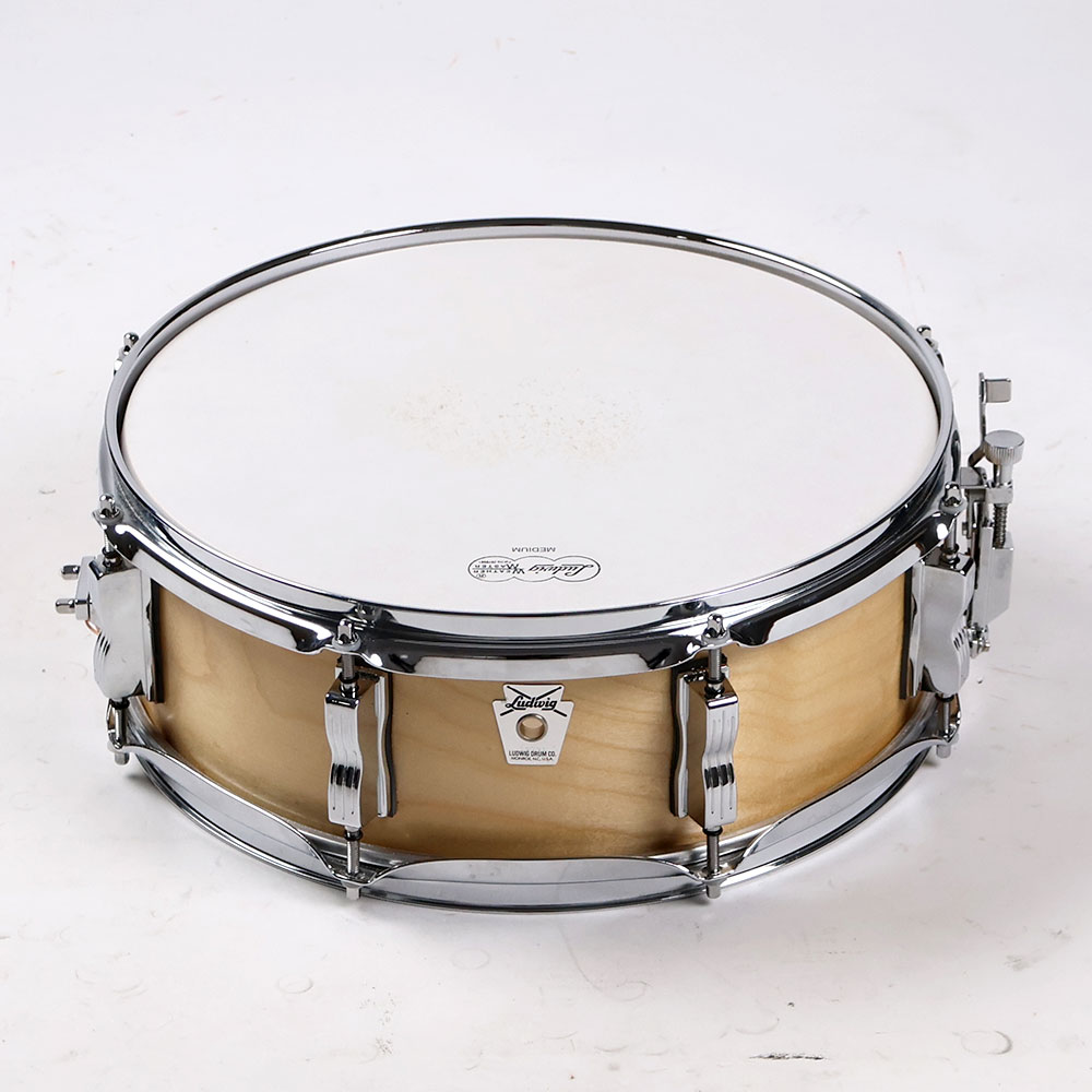 【中古】 スネアドラム ラディック LUDWIG Classic Birch Snare Drum 14×5 バーチシェル 正面