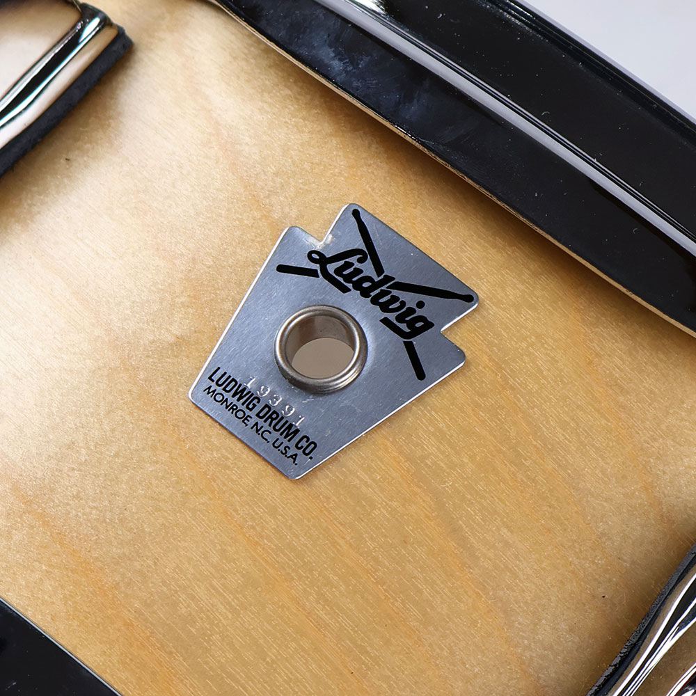 【中古】 スネアドラム ラディック LUDWIG Classic Birch Snare Drum 14×5 バーチシェル エンブレム